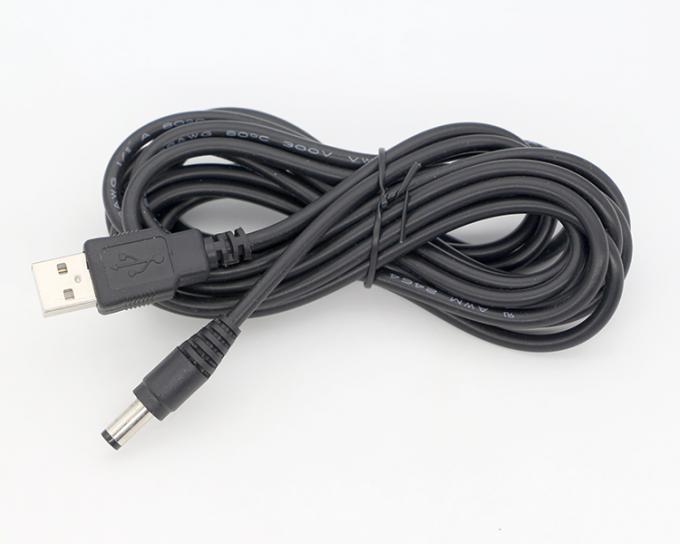 1m 3m 5m 10m 1A 2A 5A USB A mâle à DC 5.5x2.1mm 3.5 1.35 4.0 1.7 câble de chargeur de prise électrique Jack à baril pour caméra de vidéosurveillance LED 8