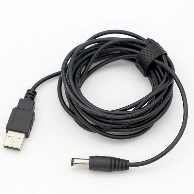1m 3m 5m 10m 1A 2A 5A USB A mâle à DC 5.5x2.1mm 3.5 1.35 4.0 1.7 câble de chargeur de prise électrique Jack à baril pour caméra de vidéosurveillance LED 7