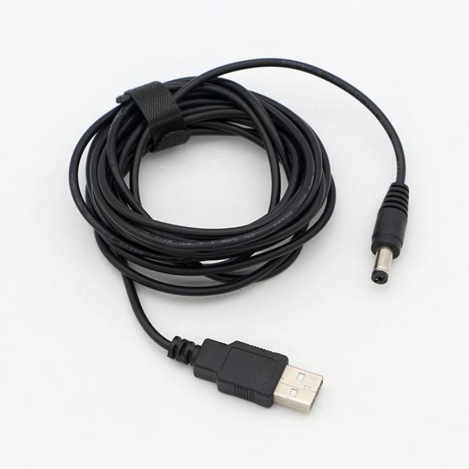 1m 3m 5m 10m 1A 2A 5A USB A mâle à DC 5.5x2.1mm 3.5 1.35 4.0 1.7 câble de chargeur de prise électrique Jack à baril pour caméra de vidéosurveillance LED 9