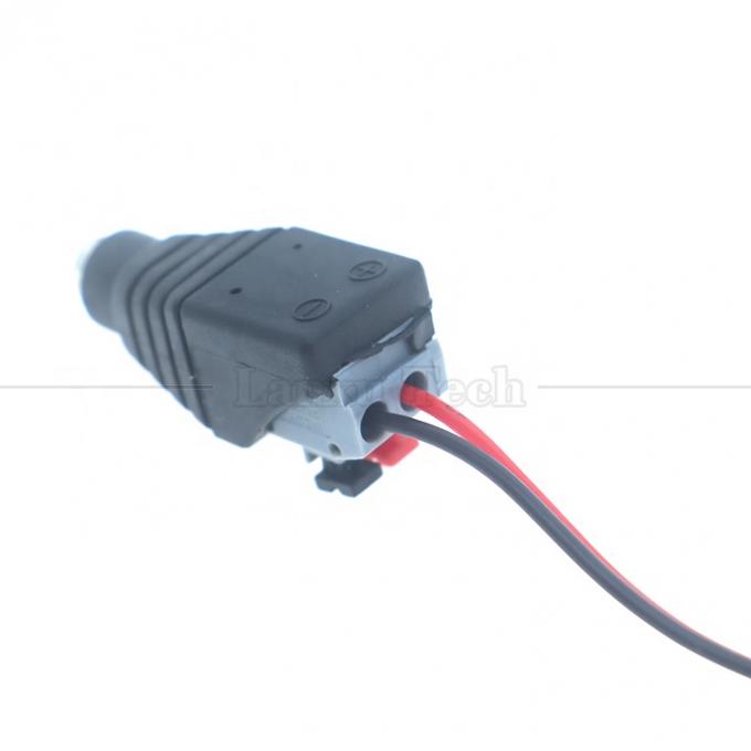 Appuyez sur le bouton sans soudure DC 5,5 * 2,1 mm mâle femelle jack à 2p connexion de câble connecteur de câble adaptateur d'alimentation pour la caméra à bande LED 2