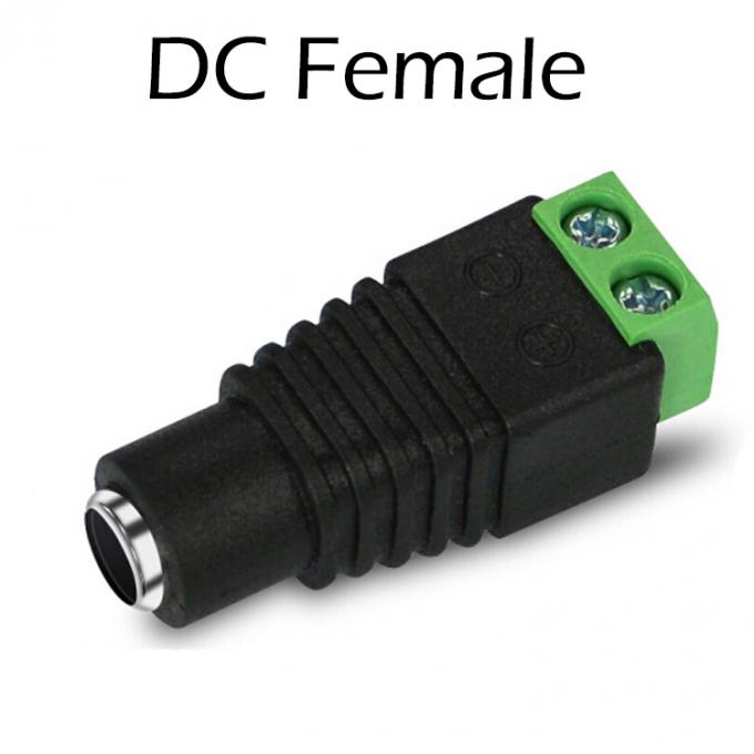 12v 24v sans soudure 5,5x2,5mm 5,5x2,1mm connecteur de prise électrique DC féminin Jack adaptateur pour caméra de vidéosurveillance 4
