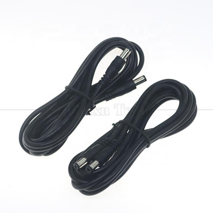 16AWG personnalisé 18 20 22 24 26 28 AWG homme à homme 5.5x2.1mm 5.5x2.5mm 3.5x1.35mm 12V câble d'extension d'alimentation en prise continue pour caméra de surveillance 4