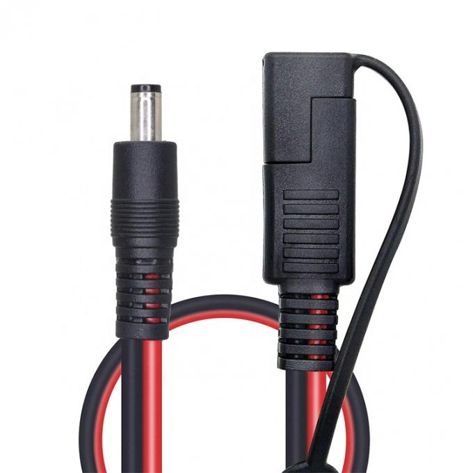 10A Fuse DC Jack 5.5x2.1mm à SAE câble d'extension de prise électrique pour le chargeur de panneau solaire de moto 1