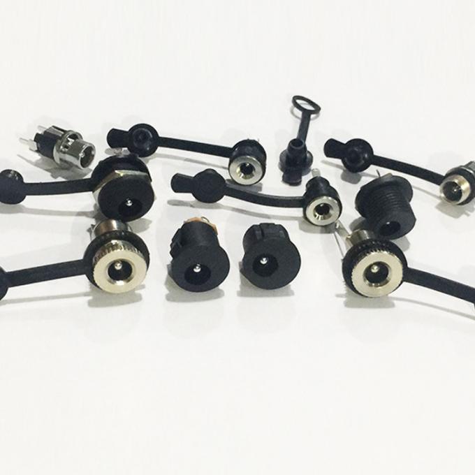 Panneau monté en filetage DC Socket Femme Jack 5,5x2,1 mm à 2 fils Open Pigtail End Cable 5