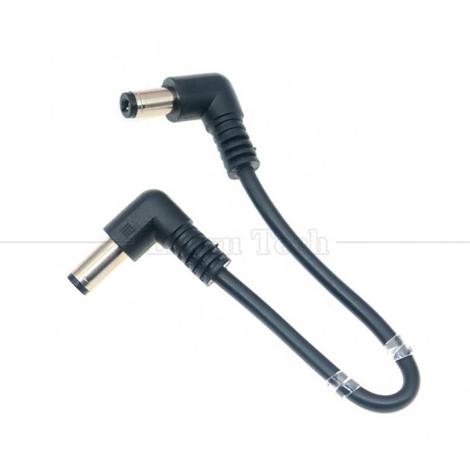 12V 24V de type mâle à mâle en courant continu à angle jack connecteur 5.5*2.1mm câbles de câble d'alimentation électrique 1
