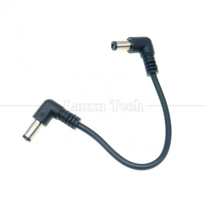 12V 24V de type mâle à mâle en courant continu à angle jack connecteur 5.5*2.1mm câbles de câble d'alimentation électrique 4
