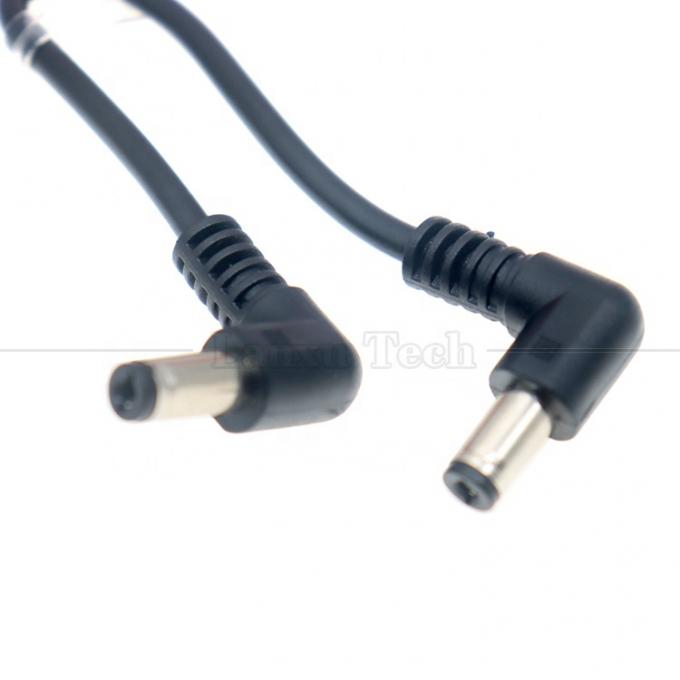 12V 24V de type mâle à mâle en courant continu à angle jack connecteur 5.5*2.1mm câbles de câble d'alimentation électrique 3