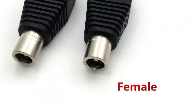 Insert sans soudure mâle femelle 2,1 x 5,5 mm Jack DC Connecteur de prise électrique Adaptateur de borne pour caméra de vidéosurveillance LED 4