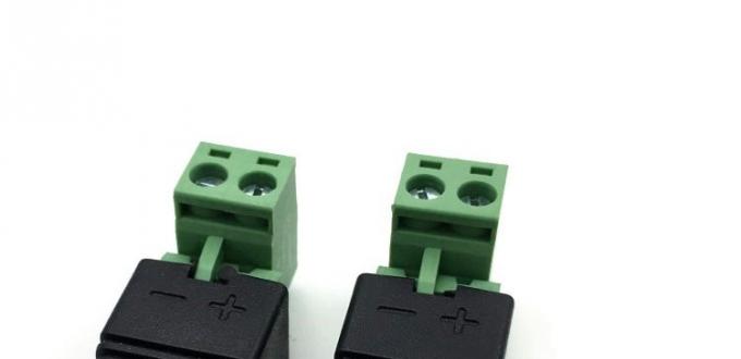 Insert sans soudure mâle femelle 2,1 x 5,5 mm Jack DC Connecteur de prise électrique Adaptateur de borne pour caméra de vidéosurveillance LED 3