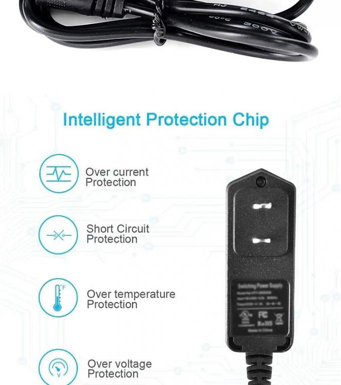 États-Unis UE Royaume-Uni AU AC Plug 12v 500mA 1A 2A DC chargeur Adaptateur d'alimentation pour batterie LED 3