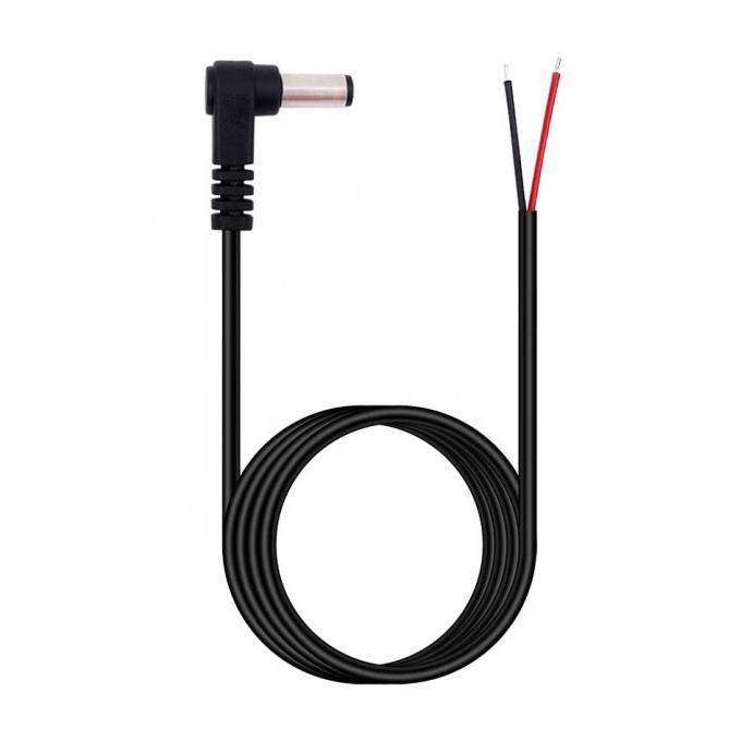 CUSTOM 90 degrés droit Ange DC Baril Jack mâle femelle à ouvrir queue de cochon câble de chargeur de courant DC 1