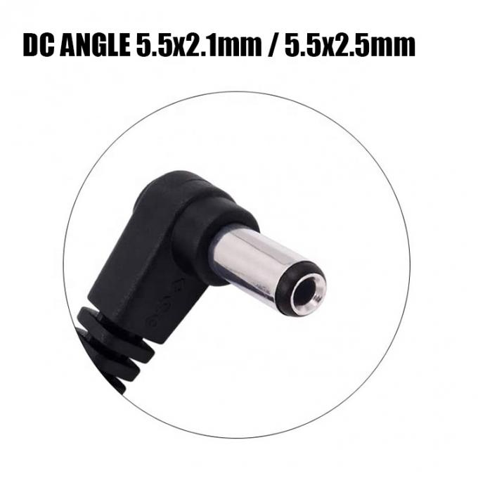 CUSTOM 90 degrés droit Ange DC Baril Jack mâle femelle à ouvrir queue de cochon câble de chargeur de courant DC 3