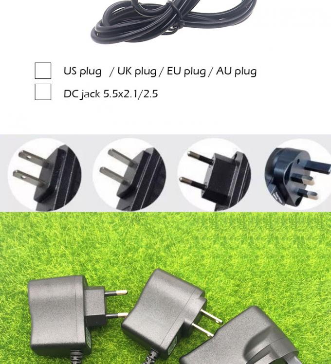 États-Unis UE Royaume-Uni AU Plug AC à 5V 9V 12V DC 5.5x2.1mm 2.5 Jack Adaptateur d'alimentation électrique 1