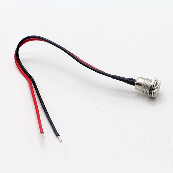 Monture féminine à filetage DC099 Jack à baril Socket 10A 5.5x2.1mm Adaptateur de courant en courant continu câble de fin de fil en conserve 4