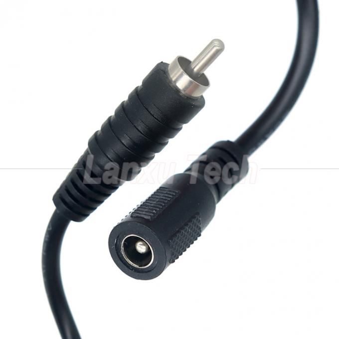 RCA Masculin à courant continu 5.5x2.1 5.5x2.5 3.5x1.35mm Femme Plug Barrel Jack Pédale 12V câble d'alimentation en courant continu 0