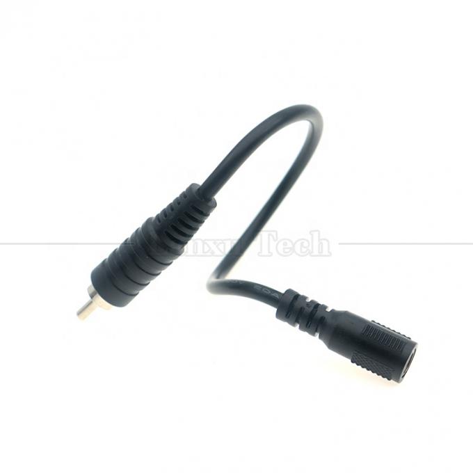 RCA Masculin à courant continu 5.5x2.5mm 5.5x2.1mm Femme Jack à baril de prise 12V câble d'alimentation à pédale en courant continu 2