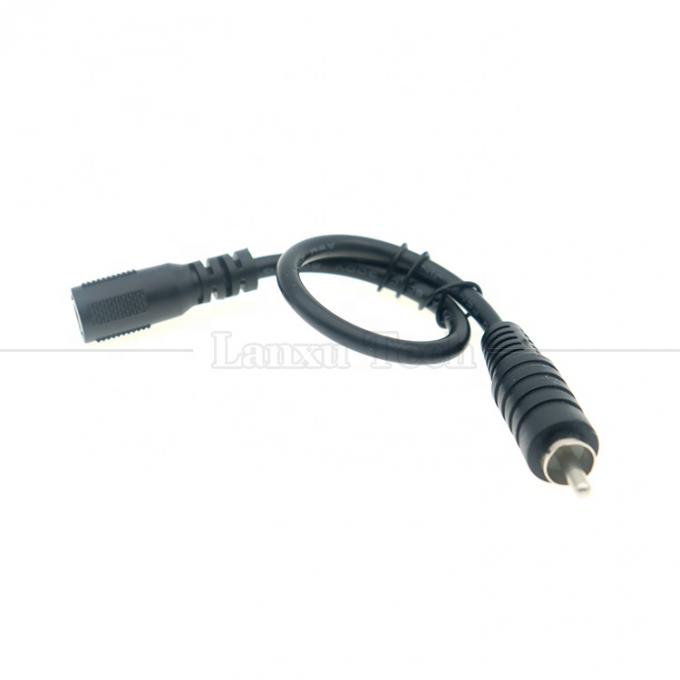 RCA Masculin à courant continu 5.5x2.5mm 5.5x2.1mm Femme Jack à baril de prise 12V câble d'alimentation à pédale en courant continu 4