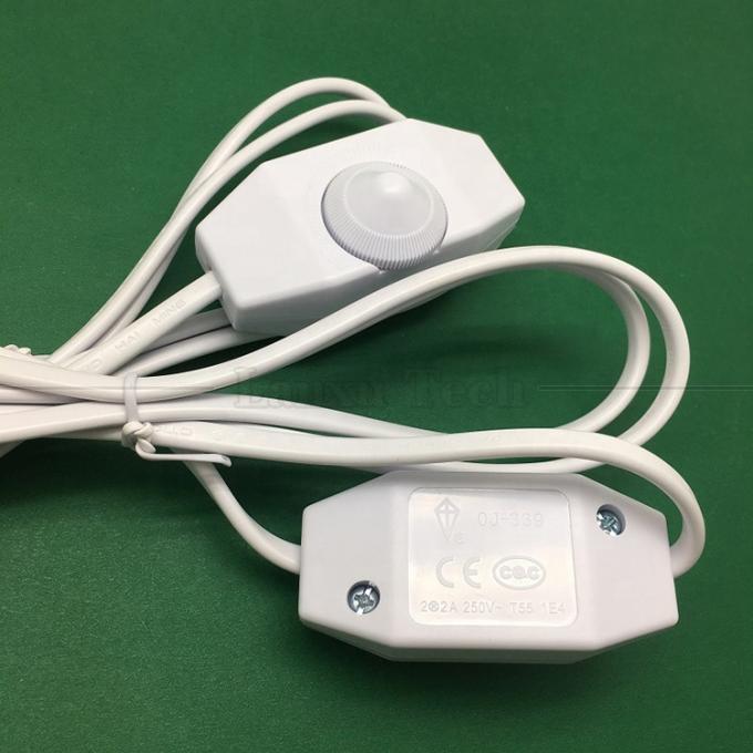 1.8m EU Plug ON OFF LED Dimmer Controller Adapter câble d'extension de courant alternatif pour lampe de table 2