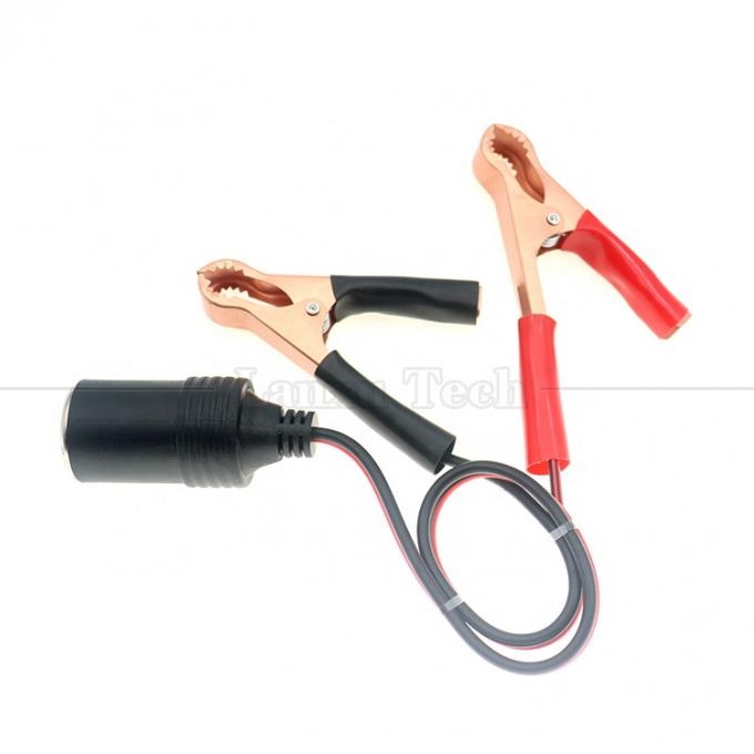 12V batterie clip d'alligator à la voiture allume-cigare femme prise adaptateur câble d'alimentation 5