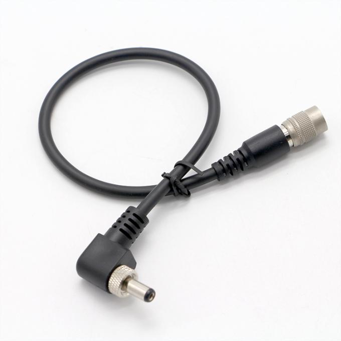 Fermeture à vis OEM 90 degrés angle droit 5V 12V mâle à femelle 5.5x2.1mm 5.5X2.5mm câble d'alimentation CC 5