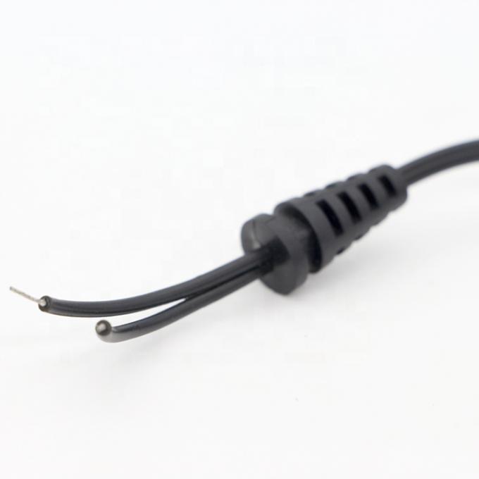 Jack à baril en courant continu mâle femelle de 2,1x5,5 mm à câble de charge en courant continu à queue de porc ouverte 4
