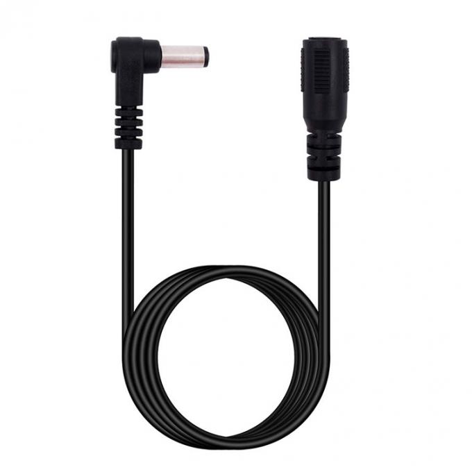 90 degrés d'angle homme à connecteur féminin 5.5x2.1 mm Jack de canon câble d'extension de courant continu 1