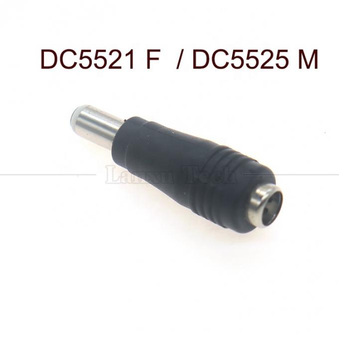 5.5x2.1mm Femme à 5.5x2.5mm Plug mâle DC Power Barrel Jack Adaptateur de conversion du connecteur 2