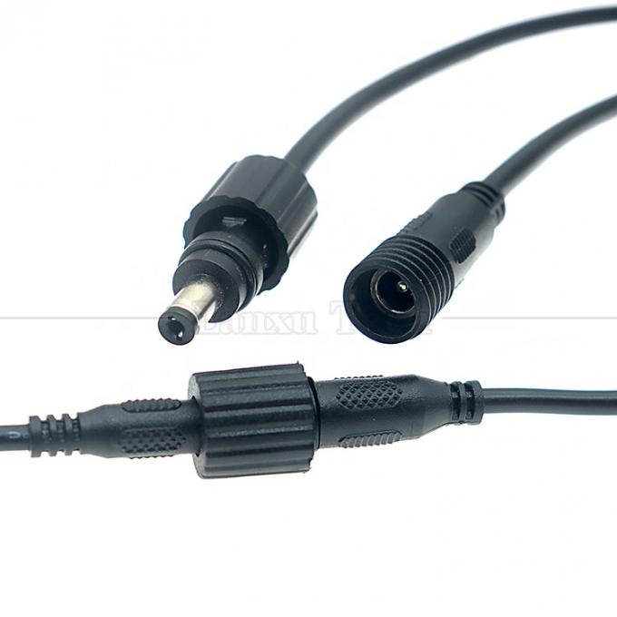 IP67 imperméable à l'eau mâle femelle 5.5x2.1mm 5.5x2.5mm 3.5x1.35mm Jack câble d'alimentation en courant continu 1