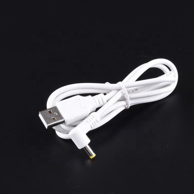 Angle de 90 degrés en forme de L 1m USB à courant continu mâle 4,0x1,7 mm câble de chargeur de prolongation 1