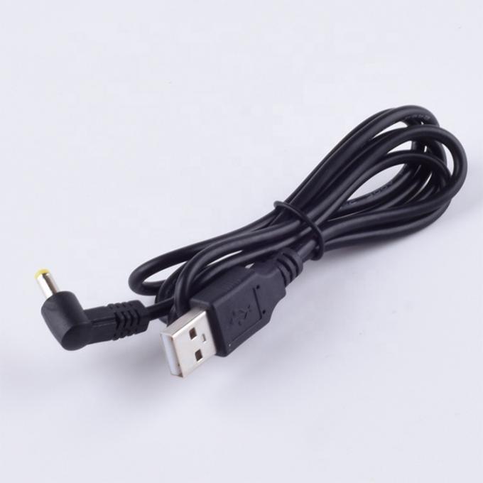 Angle de 90 degrés en forme de L 1m USB à courant continu mâle 4,0x1,7 mm câble de chargeur de prolongation 3