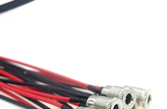 18AWG 10A monture de prise féminine à filetage métallique DC099 5,5x2,1 mm 5,5x2,5 mm monture de panneau connecteur pigtail câble jack de courant continu 4