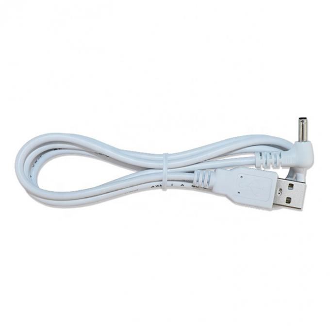 Blanc noir 90 degrés angle 5,5x2,1 mm 5,5x2,5 mm 1,35x3,5 mm câble d'alimentation USB à courant continu 2