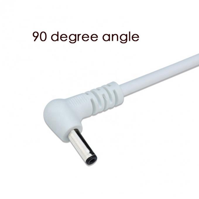 Blanc noir 90 degrés angle 5,5x2,1 mm 5,5x2,5 mm 1,35x3,5 mm câble d'alimentation USB à courant continu 4