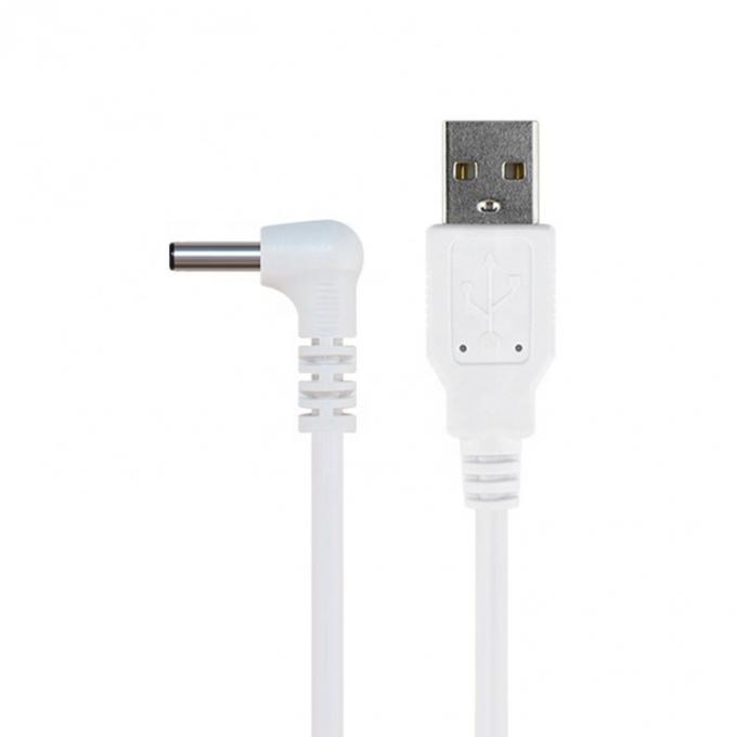 Blanc noir 90 degrés angle 5,5x2,1 mm 5,5x2,5 mm 1,35x3,5 mm câble d'alimentation USB à courant continu 3