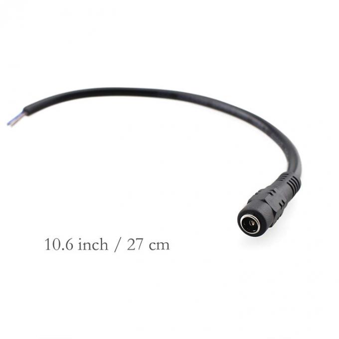 DC 2.1x5.5mm Connecteur à fûts de prise mâle femelle pour ouvrir le câble d'alimentation DC Pigtail 4
