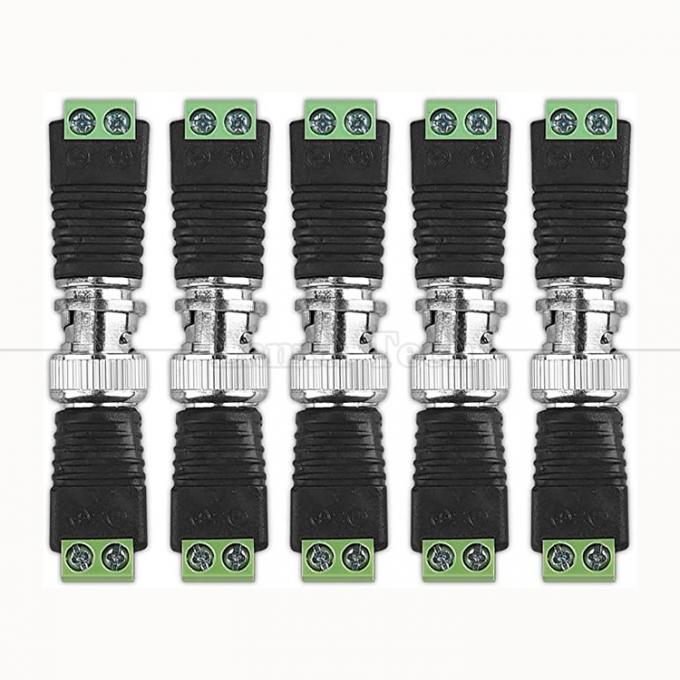 2 épingles sans soudure terminal de vis BNC connecteur masculin féminin adaptateur d'alimentation pour caméra de vidéosurveillance 4