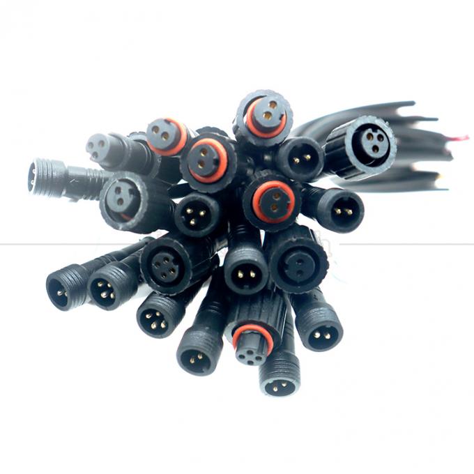 Personnalisation IP67 IP68 imperméable à l'eau M12 2pin 3pin 4pin M12 CC à ouvrir fils nus Cable d'extrémité pour la lumière LED 6