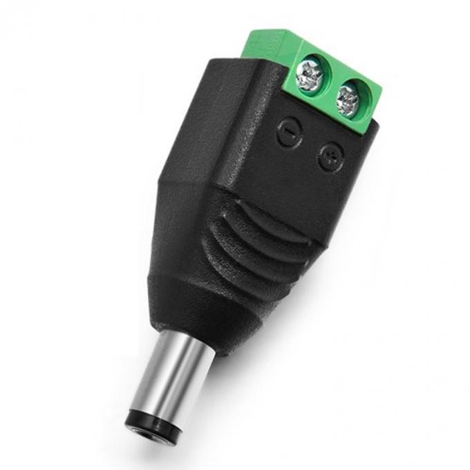 12v 24v sans soudure 5,5x2,5mm 5,5x2,1mm connecteur de prise électrique DC mâle Jack adaptateur pour caméra de surveillance 2