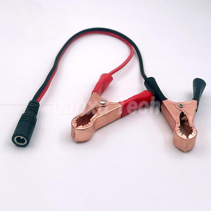 Jack à courant continu mâle femelle 5,5x2,1 mm à Alligator Clips Chargeur de voiture câble d'alimentation électrique 0