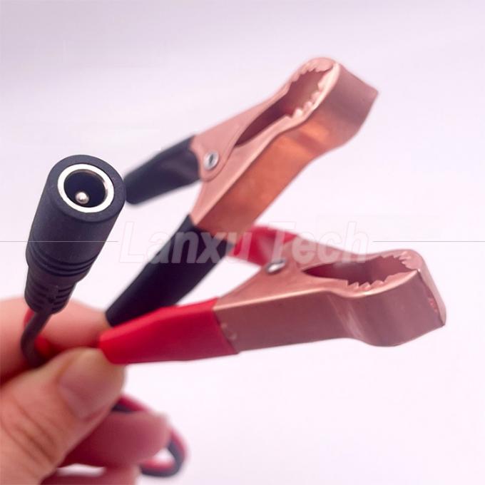 Jack à courant continu mâle femelle 5,5x2,1 mm à Alligator Clips Chargeur de voiture câble d'alimentation électrique 3