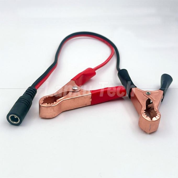 Jack à courant continu mâle femelle 5,5x2,1 mm à Alligator Clips Chargeur de voiture câble d'alimentation électrique 4