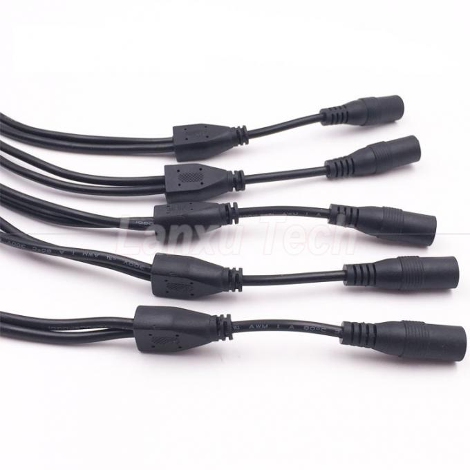 DC mâle femelle 5.5x2.1mm Jack Splitter câble d'extension de puissance pour la lumière LED Caméra de vidéosurveillance 2