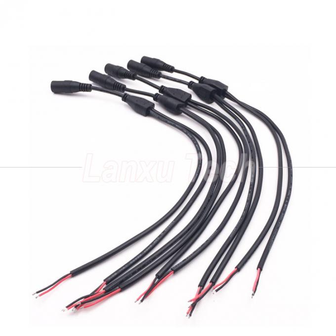 DC mâle femelle 5.5x2.1mm Jack Splitter câble d'extension de puissance pour la lumière LED Caméra de vidéosurveillance 3
