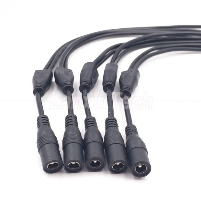 DC mâle femelle 5.5x2.1mm Jack Splitter câble d'extension de puissance pour la lumière LED Caméra de vidéosurveillance 4