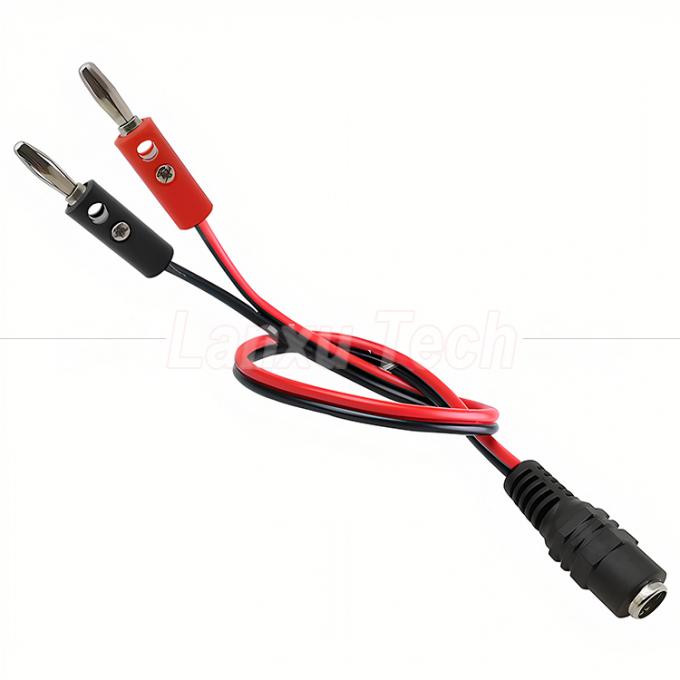 12v DC 5,5 mm X 2,1 mm Jack à baril mâle à 4 mm Banane Plugs Test conduit câble d'alimentation 3