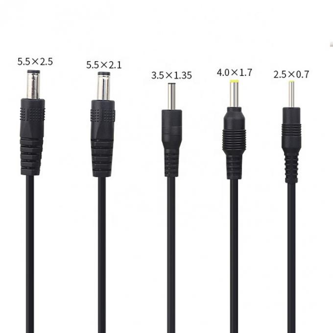 Personnalisation USB à courant continu 2.1x5.5mm 2.5x5.5mm 1.35x3.5mm 2.5x0.7mm 4.0x1.7mm câble d'alimentation 3