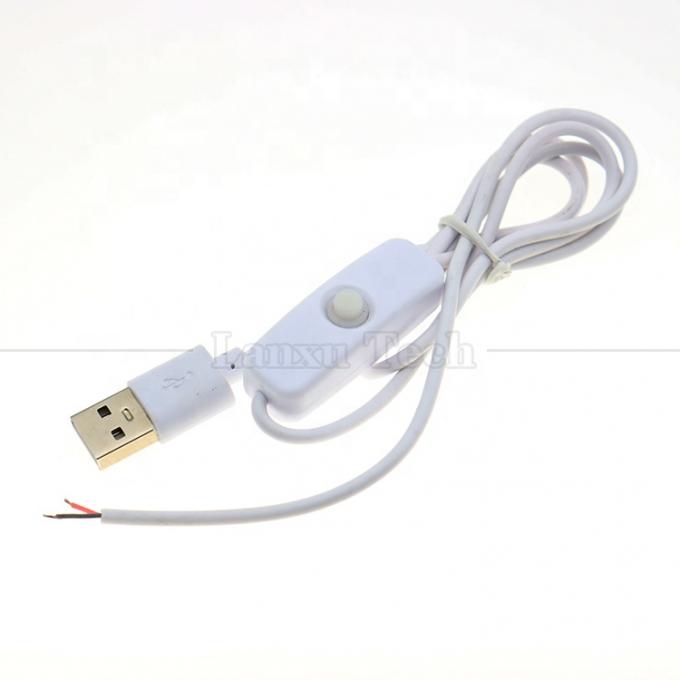 DIY 1m Contrôleur d'alimentation sur et hors tension câble USB à fil ouvert pour lampe à bande de lumière à LED 0