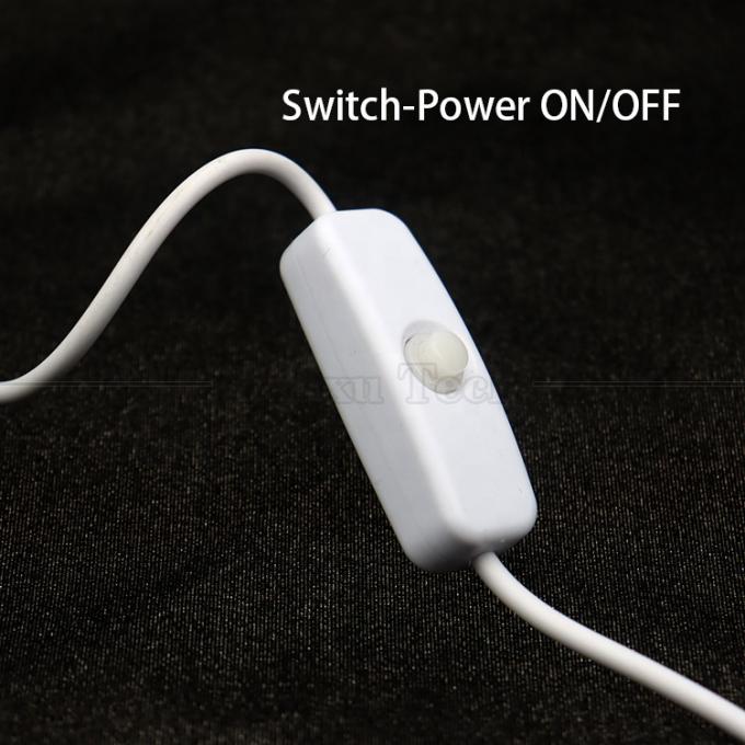 DIY 1m Contrôleur d'alimentation sur et hors tension câble USB à fil ouvert pour lampe à bande de lumière à LED 2