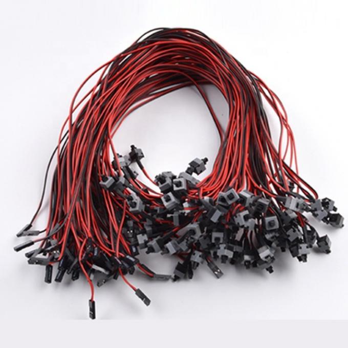 2 épingles SW boîtier PC carte mère Switch sur et hors de l'ordinateur réinitialiser l'alimentation ATX câble 0