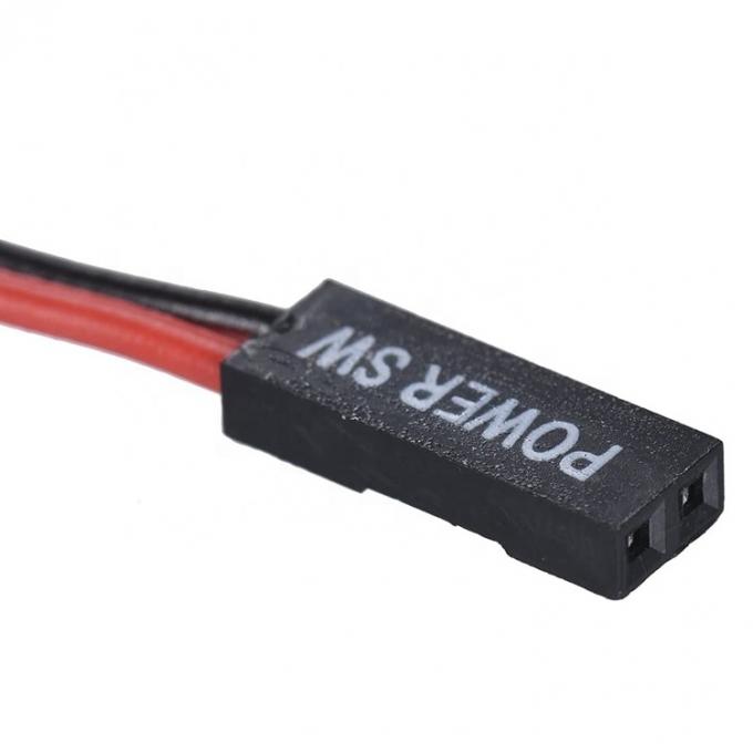2 épingles SW boîtier PC carte mère Switch sur et hors de l'ordinateur réinitialiser l'alimentation ATX câble 3
